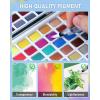 imageNicpro 100 Colors Watercolor Paint Set include Metallic Macaron ampamp Fluorescent 8 Synthetic Squirrel Painting Brushes 25 Water Color Paper Palette Art Supplies Kit for Artist Adult Kid Beginner with Gift Box168 Colors Watercolor Set