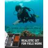 imageNicpro 13 mm Mechanical Pencils Set with Lead Refill Black ampamp Colors Eraser  Orange Weatherproof Metal Heavy Duty Carpenter Pencil for Outdoor Marking Drafting Drawing Sketching Woodworking in CaseOrange