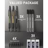 imageNicpro 13 mm Mechanical Pencils Set with Lead Refill Black ampamp Colors Eraser  Orange Weatherproof Metal Heavy Duty Carpenter Pencil for Outdoor Marking Drafting Drawing Sketching Woodworking in CaseMulticolor
