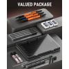 imageNicpro 13 mm Mechanical Pencils Set with Lead Refill Black ampamp Colors Eraser  Orange Weatherproof Metal Heavy Duty Carpenter Pencil for Outdoor Marking Drafting Drawing Sketching Woodworking in CaseOrange