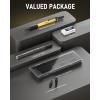 imageNicpro 13 mm Mechanical Pencils Set with Lead Refill Black ampamp Colors Eraser  Orange Weatherproof Metal Heavy Duty Carpenter Pencil for Outdoor Marking Drafting Drawing Sketching Woodworking in CaseYellow