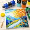 imageNicpro 14 Colors Large Bulk Acrylic Paint Set 169 oz 500 ml Non Toxic Art Painting Supplies for Multi Surface Fabric Canvas Wood Leather Stone Craft Paint for Kid ampamp Adult with Color Wheel338 Fl Oz Pack of 14