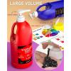 imageNicpro 14 Colors Large Washable Paint Set 338 oz 1000ml Acrylic Bulk Paint Supplies Non Toxic Children Tempera Paint for Art Craft DIY Poster ampamp Finger Paint School HomeClassroom6 ColorsWB