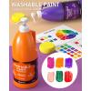 imageNicpro 14 Colors Large Washable Paint Set 338 oz 1000ml Acrylic Bulk Paint Supplies Non Toxic Children Tempera Paint for Art Craft DIY Poster ampamp Finger Paint School HomeClassroom14 Colors