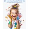 imageNicpro 14 Colors Large Washable Paint Set 338 oz 1000ml Acrylic Bulk Paint Supplies Non Toxic Children Tempera Paint for Art Craft DIY Poster ampamp Finger Paint School HomeClassroom6 Colors