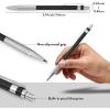 imageNicpro 17PCS Metal 2mm Mechanical Pencil Set in Leather Case 5 PCS 20 mm Lead Pencil Holders 4B 2B HB 2H 4H 6 Tube Black Colored Lead Refills Erasers Sharpener For Art Drafting Sketching Drawing17PCS