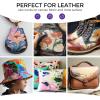 imageNicpro 18 Colors Acrylic Leather Paint 845 oz 250 ml Leather Dye for Shoes Sneakers Bags Furniture Jackets Car Seat Wallets Shoe Leather Paint Kit for DIY Crafts Kid Adult with Color Wheel