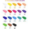 imageNicpro 18 Colors Large Washable Paint Set for Kid 84oz250 ml Acrylic Bulk Paint Supplies Non Toxic Children Tempera Paint for Art Craft DIY Poster ampamp Finger Paint School HomeClassroom Party18 Colors