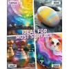 imageNicpro 20 Colors Iridescent Acrylic Paint 845oz  250ml Large Bulk Metallic Acrylic PaintColor Shifting ampamp NonToxic Art Painting Supplies For Canvas Fabric Rock Wood with Paint Knife Color Wheel