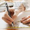 imageNicpro 20PCS Metal Mechanical Pencil Set in Leather Case 03 ampamp 05 ampamp 07 ampamp 09 mm ampamp 2mm Lead Pencil Holders 4B 2B HB 2H Lead Refills Black ampamp Colors Erasers For Art Drafting Sketching DrawingBlack