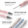 imageNicpro 23PCS Pastel Mechanical Pencil 05 ampamp 07 mm with Case for School with 12 tubes HB Lead Refills 3 Erasers 9 Eraser Refills For Student Writing Drawing Sketching Blue ampamp Pink ampamp White Colors05 mm