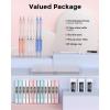 imageNicpro 23PCS Pastel Mechanical Pencil 05 ampamp 07 mm with Case for School with 12 tubes HB Lead Refills 3 Erasers 9 Eraser Refills For Student Writing Drawing Sketching Blue ampamp Pink ampamp White Colors25 Piece Set