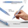 imageNicpro 23PCS Pastel Mechanical Pencil 05 ampamp 07 mm with Case for School with 12 tubes HB Lead Refills 3 Erasers 9 Eraser Refills For Student Writing Drawing Sketching Blue ampamp Pink ampamp White Colors05 mm