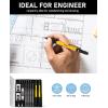 imageNicpro 2PCS 13 ampamp 20 mm Mechanical Pencils Set with 48 Lead Refills 2B HB Colored Eraser Sharpeners  Weatherproof Metal Barrel Heavy Duty Carpenter Pencil for Outdoor Marking Drafting Sketching