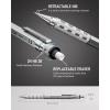 imageNicpro 3 Pack Blocky Gear 05 mm Metal Mechanical Pencils Set with Case Lead Drafting Pencil with 8 Tube 480PCS Lead RefillsHB 2B 4 Erasers 18 Eraser Refills for Art Writing Sketching Drawing05mm