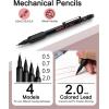 imageNicpro 35PCS Art Mechanical Pencil Set Metal Drafting Pencil 05 07 0913 mm ampamp 2mm with 21 Tube Lead Refills6B 4B 2B HB 2H 4H Colors Weatherproof Barrel for Outdoor Writing Drawing Sketching1 Count Pack of 6