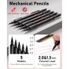 imageNicpro 35PCS Art Mechanical Pencil Set Metal Drafting Pencil 05 07 0913 mm ampamp 2mm with 21 Tube Lead Refills6B 4B 2B HB 2H 4H Colors Weatherproof Barrel for Outdoor Writing Drawing Sketching1 Count Pack of 5