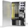 imageNicpro 6PCS Art Mechanical Pencil Set 3PCS Metal Drafting Pencil 05 mm ampamp 07 mm ampamp 09 mm ampamp 3PCS 2mm Graphite Lead Holder 2B HB 2H For Writing Sketching Drawing With Lead Refills CaseGold
