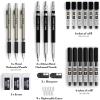 imageNicpro 6PCS Art Mechanical Pencil Set 3PCS Metal Drafting Pencil 05 mm ampamp 07 mm ampamp 09 mm ampamp 3PCS 2mm Graphite Lead Holder 2B HB 2H For Writing Sketching Drawing With Lead Refills CaseSilver