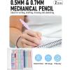 imageNicpro 6PCS Pastel Mechanical Pencil Set with Case Cute Drafting Pencils 05mm ampamp 07mm with 6 Tubes HB Lead Refills Erasers Eraser Refills Aesthetic School Supplies for Girls Drawing Sketching05mm  07mm