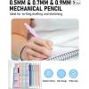 imageNicpro 6PCS Pastel Mechanical Pencil Set with Case Cute Drafting Pencils 05mm ampamp 07mm with 6 Tubes HB Lead Refills Erasers Eraser Refills Aesthetic School Supplies for Girls Drawing Sketching05mm  07mm  09mm