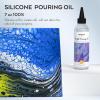 imageNicpro 7 Ounce Silicone Pouring Oil for Art Dramatic Cell Activator for Acrylic Paint Pour 100 Silicone Medium Compatible with All Painting Acrylic or Watercolor