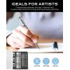 imageNicpro 8 Pack 05mm ampamp 07mm Metal Mechanical Pencil Set Lead Drafting Pencil for Artist Writing Sketching Drawing with 8 Tubes HB Lead Refills 3PCS 4B Eraser 9PCS Eraser Refills  With Case09 mm