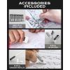 imageNicpro 8 Pack 05mm ampamp 07mm Metal Mechanical Pencil Set Lead Drafting Pencil for Artist Writing Sketching Drawing with 8 Tubes HB Lead Refills 3PCS 4B Eraser 9PCS Eraser Refills  With Case07mm