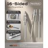 imageNicpro 8 Pack 05mm ampamp 07mm Metal Mechanical Pencil Set Lead Drafting Pencil for Artist Writing Sketching Drawing with 8 Tubes HB Lead Refills 3PCS 4B Eraser 9PCS Eraser Refills  With Case05 mm