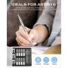 imageNicpro 8 Pack 05mm ampamp 07mm Metal Mechanical Pencil Set Lead Drafting Pencil for Artist Writing Sketching Drawing with 8 Tubes HB Lead Refills 3PCS 4B Eraser 9PCS Eraser Refills  With Case07mm