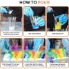 imageNicpro Acrylic Pouring Kit Artist Starter Supplies Including 19 Colors Acrylic PaintsPouring Medium Silicone Oil Canvases Gloves Strainers Mixing Stick Instructions for Flow DIY Painting8 COLORS
