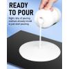 imageNicpro Titanium White Color Acrylic Pour Paint 32 Ounce PreMixed Pouring Paint Supplies with Silicone Pour Oil ampamp Gloves for Canvas Rock Wood Cell Creation Flow DIY Art Painting Ready to Pour32ozmetallic white
