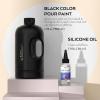 imageNicpro Titanium White Color Acrylic Pour Paint 32 Ounce PreMixed Pouring Paint Supplies with Silicone Pour Oil ampamp Gloves for Canvas Rock Wood Cell Creation Flow DIY Art Painting Ready to Pour32ozblack
