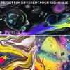 imageNicpro Titanium White Color Acrylic Pour Paint 32 Ounce PreMixed Pouring Paint Supplies with Silicone Pour Oil ampamp Gloves for Canvas Rock Wood Cell Creation Flow DIY Art Painting Ready to Pour32ozgold