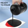 imageNicpro Titanium White Color Acrylic Pour Paint 32 Ounce PreMixed Pouring Paint Supplies with Silicone Pour Oil ampamp Gloves for Canvas Rock Wood Cell Creation Flow DIY Art Painting Ready to Pour32ozblack