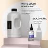 imageNicpro Titanium White Color Acrylic Pour Paint 32 Ounce PreMixed Pouring Paint Supplies with Silicone Pour Oil ampamp Gloves for Canvas Rock Wood Cell Creation Flow DIY Art Painting Ready to Pour32ozwhite