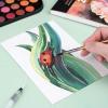 imageNicpro Watercolor Paint Set 48 Water Colors Kit with 8 Painting Brushes Palette Watercolor Pen 25 Art Pad Paper 2 Art Sponges Nontoxic Painting Supplies for Kids Adults Beginners Artists13 Piece Set