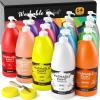 imageNicpro 14 Colors Large Washable Paint Set 338 oz 1000ml Acrylic Bulk Paint Supplies Non Toxic Children Tempera Paint for Art Craft DIY Poster ampamp Finger Paint School HomeClassroom14 Colors