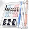imageNicpro 23PCS Pastel Mechanical Pencil 05 ampamp 07 mm with Case for School with 12 tubes HB Lead Refills 3 Erasers 9 Eraser Refills For Student Writing Drawing Sketching Blue ampamp Pink ampamp White Colors05 mm