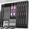 imageNicpro 35PCS Art Mechanical Pencil Set Metal Drafting Pencil 05 07 0913 mm ampamp 2mm with 21 Tube Lead Refills6B 4B 2B HB 2H 4H Colors Weatherproof Barrel for Outdoor Writing Drawing Sketching1 Count Pack of 6
