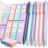 imageNicpro 6PCS Pastel Mechanical Pencil Set with Case Cute Drafting Pencils 05mm ampamp 07mm with 6 Tubes HB Lead Refills Erasers Eraser Refills Aesthetic School Supplies for Girls Drawing Sketching05mm  07mm