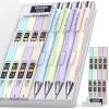 imageNicpro 8 Pack 05mm Pastel Mechanical Pencil Set Fast Click Aesthetic Lead Drafting Pencils 05 mm with 480PCS HB Lead Refills 3 Erasers for Artist School Student Writing Drawing Sketching with Case4PCS07mm