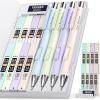 imageNicpro 8 Pack 05mm Pastel Mechanical Pencil Set Fast Click Aesthetic Lead Drafting Pencils 05 mm with 480PCS HB Lead Refills 3 Erasers for Artist School Student Writing Drawing Sketching with Case4PCS05mm