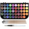 imageNicpro Watercolor Paint Set 48 Water Colors Kit with 8 Painting Brushes Palette Watercolor Pen 25 Art Pad Paper 2 Art Sponges Nontoxic Painting Supplies for Kids Adults Beginners Artists5 Piece Set