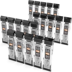 imageNicpro 600 PCS Lead Refills 05mm HB 2 Break Resistant Mechanical Pencil Refills 05 mm 60 Pack Per Tube 10 Tubes60 Count Pack of 20