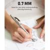 imageNicpro 05 mm Mechanical Pencils Set with Case 3 Metal Artist Pencil With 480PCS HB Lead Refills 3 Erasers9 Eraser Refills For Architect Art Writing Drafting Drawing Engineering Sketching BlackSilver