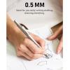 imageNicpro 05 mm Mechanical Pencils Set with Case 3 Metal Artist Pencil With 480PCS HB Lead Refills 3 Erasers9 Eraser Refills For Architect Art Writing Drafting Drawing Engineering Sketching BlackSilver