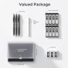 imageNicpro 05 mm Mechanical Pencils Set with Case 3 Metal Artist Pencil With 480PCS HB Lead Refills 3 Erasers9 Eraser Refills For Architect Art Writing Drafting Drawing Engineering Sketching BlackBlack