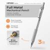 imageNicpro 05 mm Mechanical Pencils Set with Case 3 Metal Artist Pencil With 480PCS HB Lead Refills 3 Erasers9 Eraser Refills For Architect Art Writing Drafting Drawing Engineering Sketching BlackSilver