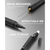 imageNicpro 05 mm Mechanical Pencils Set with Case 3 Metal Artist Pencil With 480PCS HB Lead Refills 3 Erasers9 Eraser Refills For Architect Art Writing Drafting Drawing Engineering Sketching BlackBlack